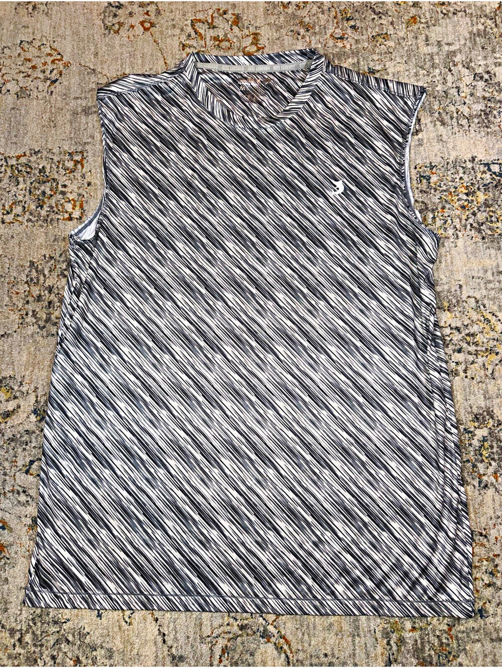 Reel Legends Reel-Tec Men’s Tank Top M Gray/Black/White Abstract A150